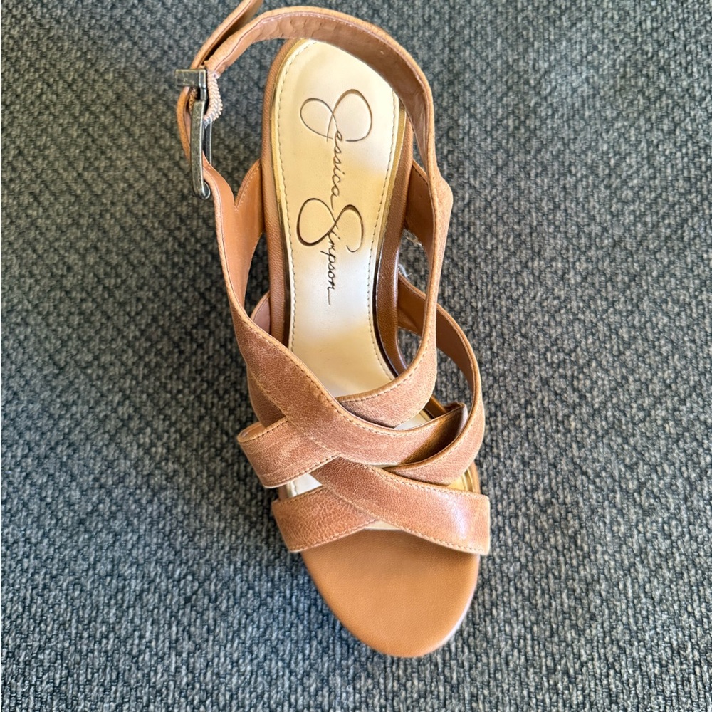 Jessica Simpson Tan Strappy Sandals